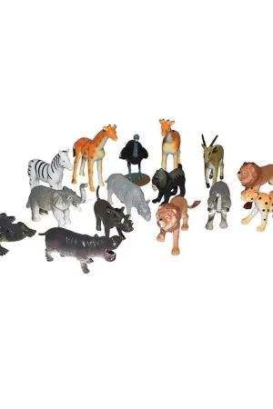 Wild Republic Speelfiguren - Nature Tube - 15 st. - Afrikaanse d Exclusieve Aanbieding
