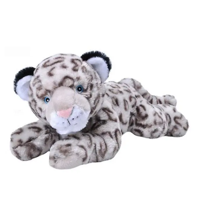 Laatste Versie Wild Republic Knuffel - Ecokins - 19x33 - Sneeuwluipaard