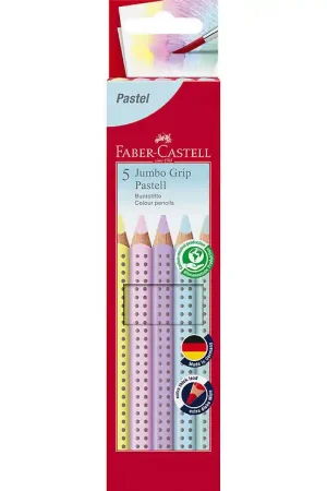 Faber-Castell Kleurpotloden - Driehoekig - Jumbo Grip - 5 st. - Gratis Retour