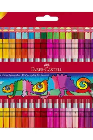 Faber-Castell Markers - Dubbel Dik/dun - 40 stk Nieuw