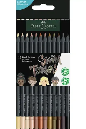 Faber-Castell Kleurpotloden - Driehoekig - Black Editie - 12 stk Gecertificeerd