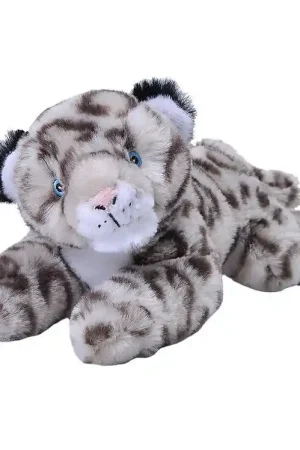 Wild Republic Knuffel - Ecokins - 12x23 - Mini Sneeuw Leopard Veilige Betaling