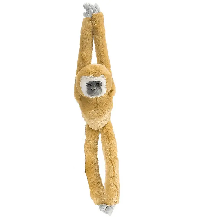 Wild Republic Knuffel - Hangend Aapje - 18x55 - Gibbon-aap met w Premium