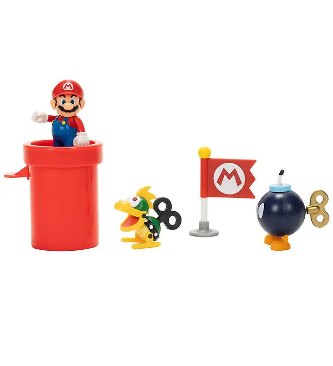 Snelle Levering Super Mario Speelfiguren - Airship Dekdioramaset