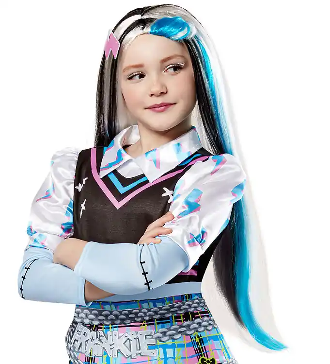 Rubies Verkleedkleren - Monster High Frankie Stein Paryk Flitsaanbieding