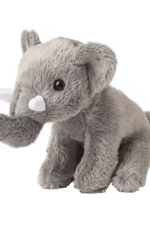 Living Nature Knuffel - 15x12 cm - Smols - Olifant - Grijs Op = Op