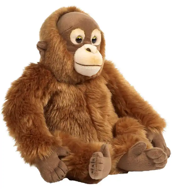 Beperkte Voorraad Living Nature Knuffel - 35x22 cm - Orang-oetan - Bruin