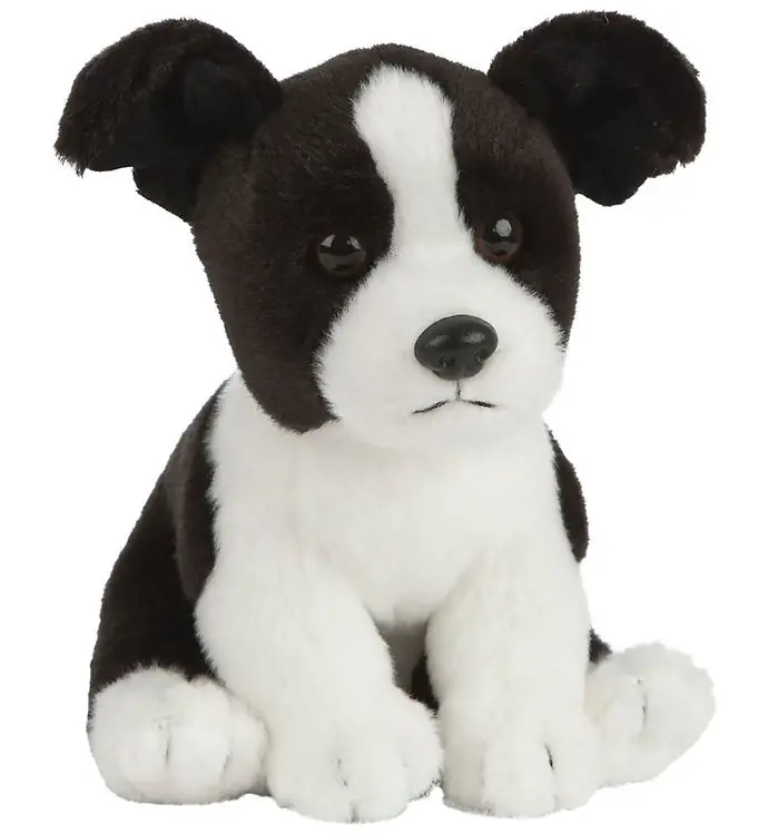 Nieuw Living Nature Knuffel - 21x13 cm - Border Collie puppy - Zwart/W