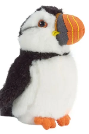 Living Nature Knuffel - 15x12 cm - Klein Papegaaiduiker - Zwart/ Superprijs