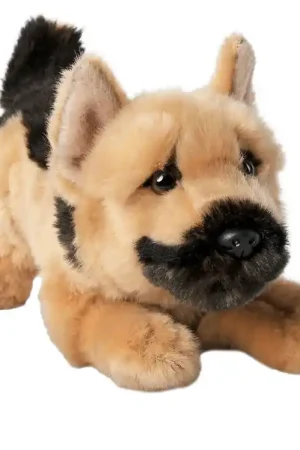 Alleen Vandaag Living Nature Knuffel - 24x15 cm - Duitse herder speelse pup - B