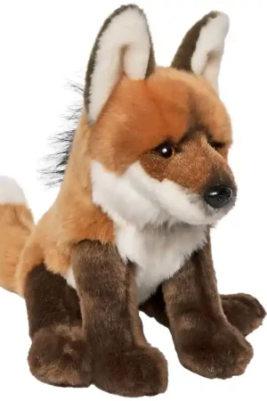 Living Nature Knuffel - 35x28 cm - Mankewolf - Oranje/Bruin Op = Op