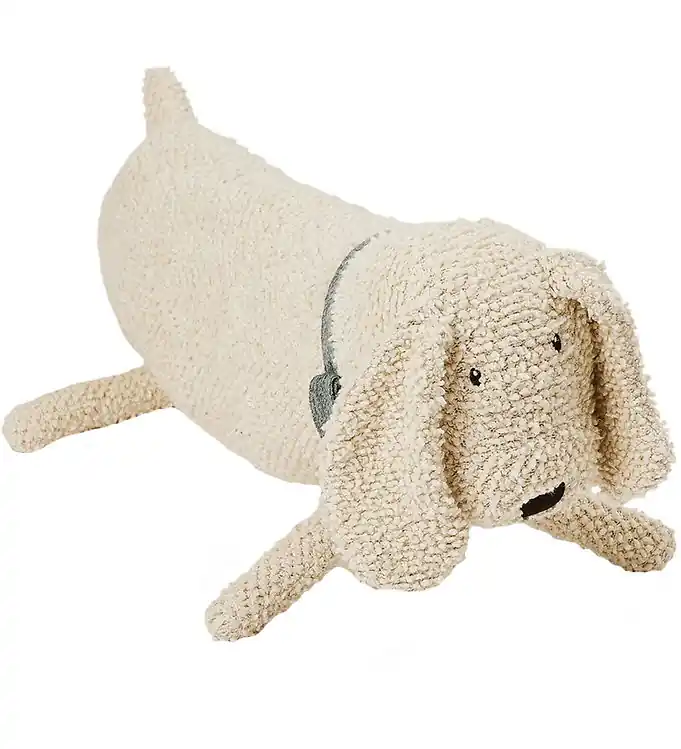 Merkproduct Smallstuff Knuffel - 70x22 cm - Hondje - Off White Bouclé