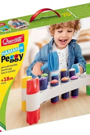 Quercetti Werkbank - Hamer Peggy - 34 Onderdelen - 04120 Aanbieding