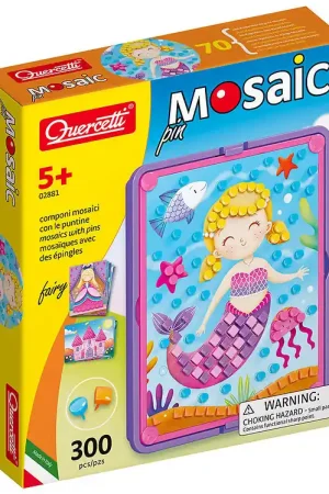 Gereduceerde Prijs Quercetti Mozaïek met spelden - Speld - Fee - 300 Onderdelen - 0