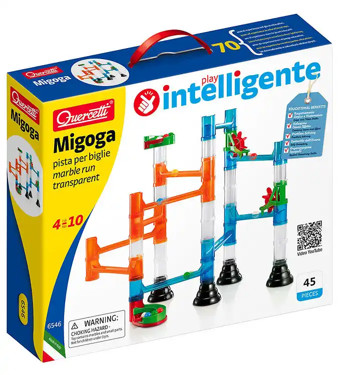Quercetti Knikkerbaan - Migoga Marble Transparant uitvoeren - 45 Hete Deal