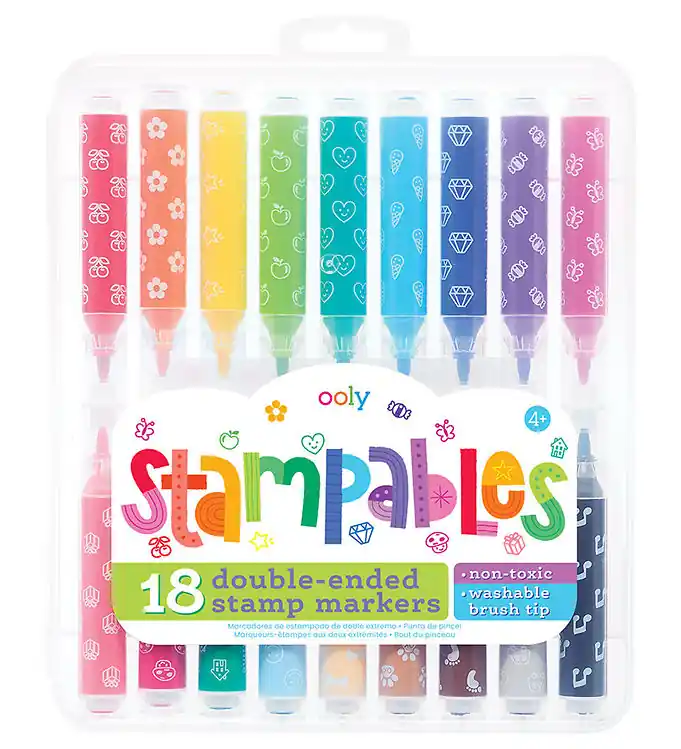 Ooly Dubbelzijdig Markers - 18 stk - Stempelbaar Gratis Retour