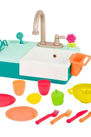 B. toys Speelkeuken - Gootsteen m. Water - 18 Onderdelen Premium