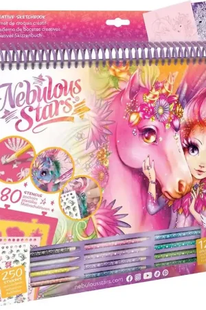Nebulous Stars Kleurboek m. Accessoires - Roze Pagina's - Paarde Tijdelijk Beschikbaar