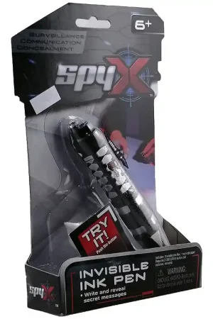 Goedkoop SpyX - Invisible Ink Pen - Zwart/Zilver