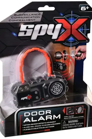 SpyX - Deuralarm - Zwart/Zilver/Rood Beperkt Aanbod