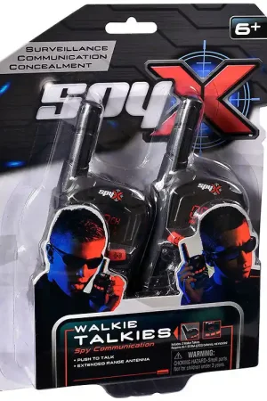 SpyX - Walkietalkies - Zwart/Rood Gecertificeerd