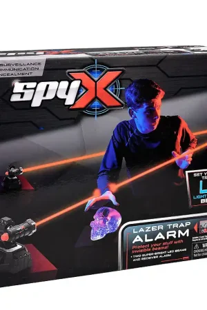 Laatste Versie SpyX - Lazer-valalarm - Zwart/Zilver/Rood
