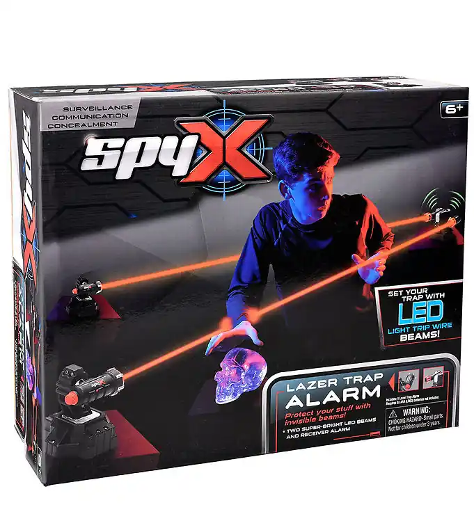 Laatste Versie SpyX - Lazer-valalarm - Zwart/Zilver/Rood