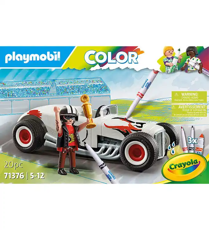 Merkproduct Playmobil Kleur - Raceauto - 71376 - 20 Onderdelen
