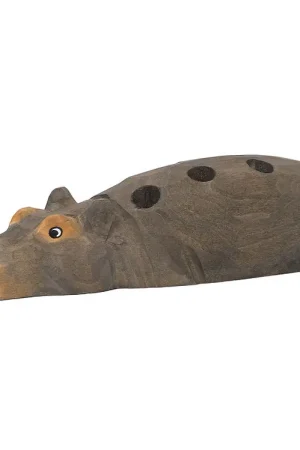 ferm Living Potloodhouder - Nijlpaard - 19x7x4,5 cm - Handgesned Lage Kosten
