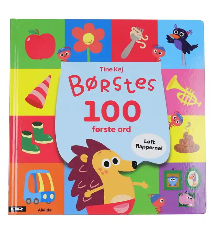 Goedkoop Alvilda Prentenboek m. Flapper - De 100 eerste woorden van Børst