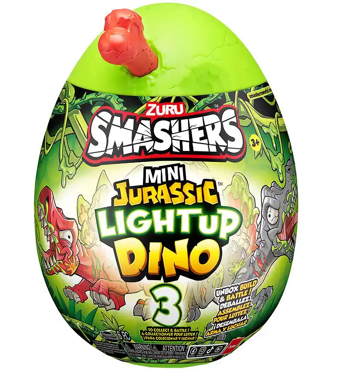 Aanbieding Smashers - Mini Jurassic Light Up Dino Egg