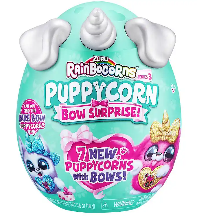 Rainbocorns Verrassing - 7 Onderdelen - 18 cm - Puppymaïs Bow Dagaanbieding