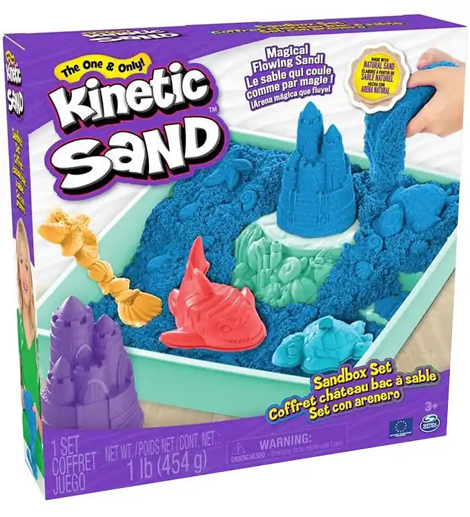 Kinetic Sand Strandset - 454 gram - Blauw Favoriet