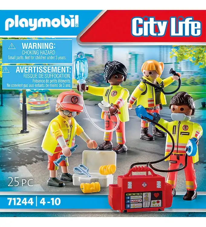 Betaalbaar Playmobil City Life - Reddingsploeg - 71244 - 25 Onderdelen