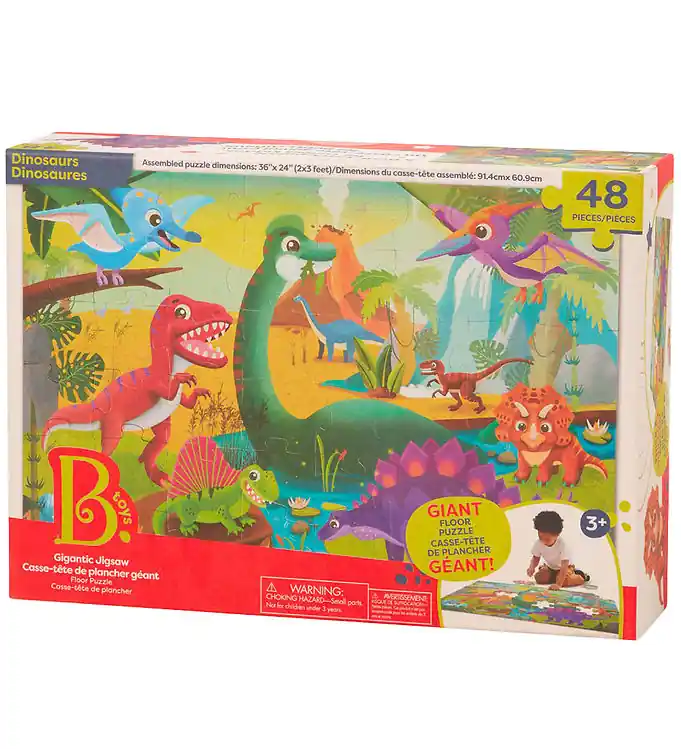 B. toys Vloerpuzzel - 48 Bakstenen - Dino Nieuw