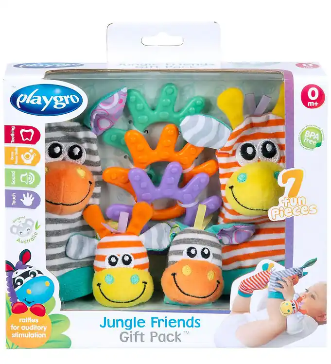 Must-Have Playgro Cadeauset - Jungle Friends - 7 Onderdelen