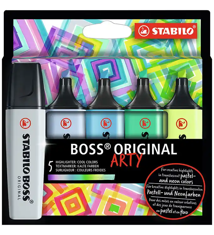 Stabilo Markeerstiften - BOSS - 5 st. - Pastel/Neon Express Levering