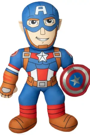 Speciale Aanbieding Marvel Knuffel m. Geluid - Captain America - 20 cm