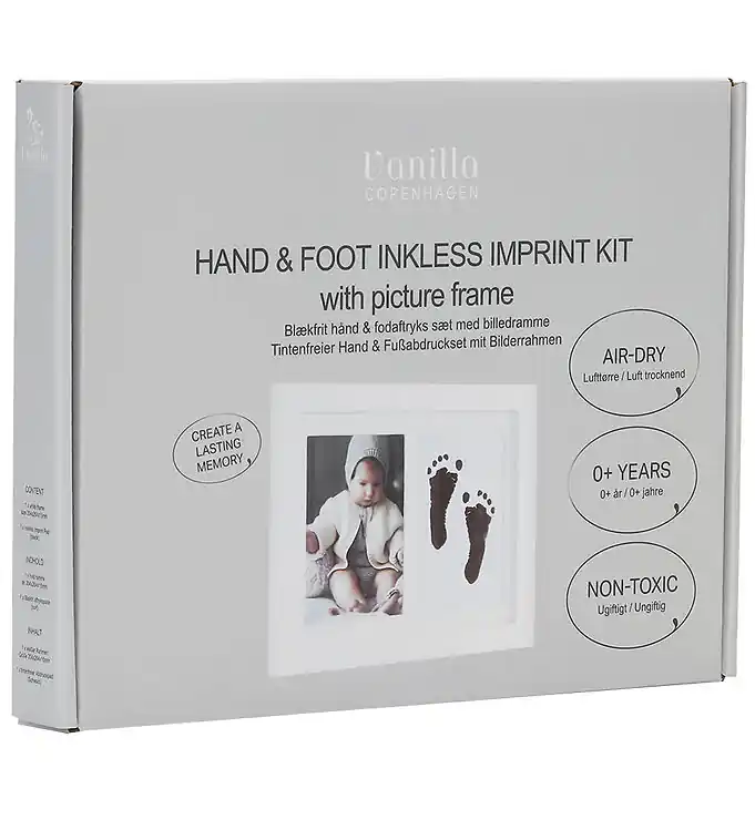 Vanilla Copenhagen Hand- en voetafdrukset m. Fotolijst - Zonder Speciale Aanbieding