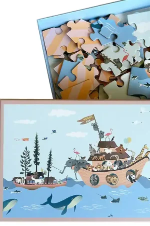 Gratis Retour Vissevasse Puzzel - 30x40 cm - 42 Bakstenen - Noah's vellen