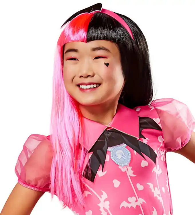 Fabrieksprijs Rubies Verkleedkleren - Monster High - Draculaura pruik - Zwart/