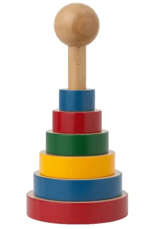Flitsaanbieding Kay Bojesen Stapeltoren - Hout - 22 cm - Multicolour