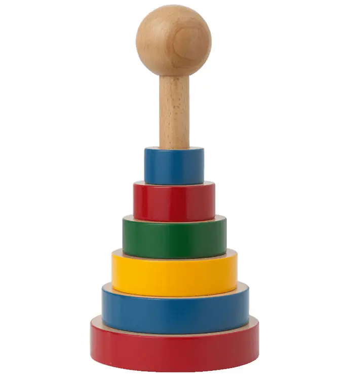 Flitsaanbieding Kay Bojesen Stapeltoren - Hout - 22 cm - Multicolour