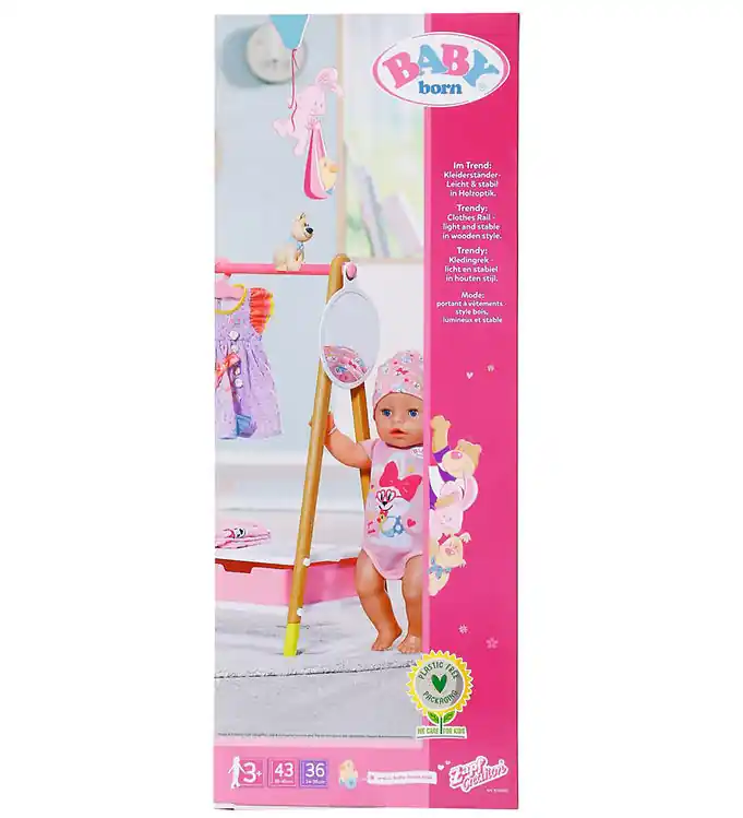 Baby Born Poppen Accessoires - Kledingrek Op = Op