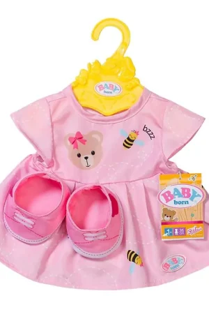 Baby Born Poppenkleding - Jurk m. Schoenen - Roze Aanbieding