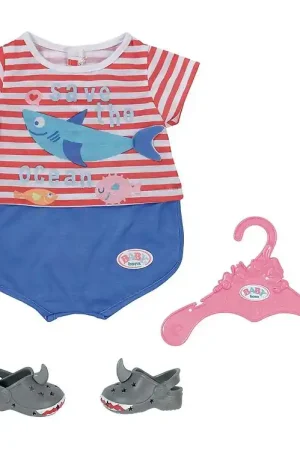 Baby Born Poppenkleding - Pyjama's m. Schoenen - Blauw Laatste Versie