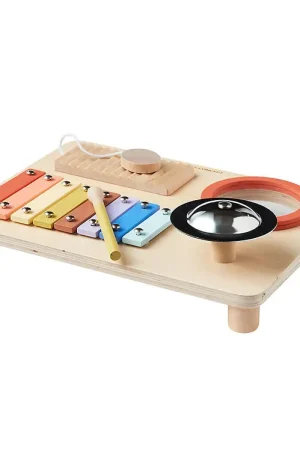 Weekendaanbieding Kids Concept Muziek-Tafel - Hout - 4 instrumenten