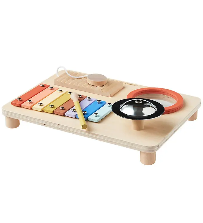 Weekendaanbieding Kids Concept Muziek-Tafel - Hout - 4 instrumenten