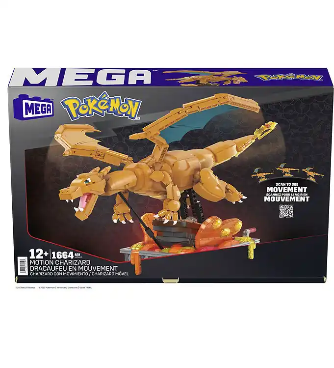MEGA Pokémon - Beweging Charizard - 1664 Onderdelen Meest Verkocht