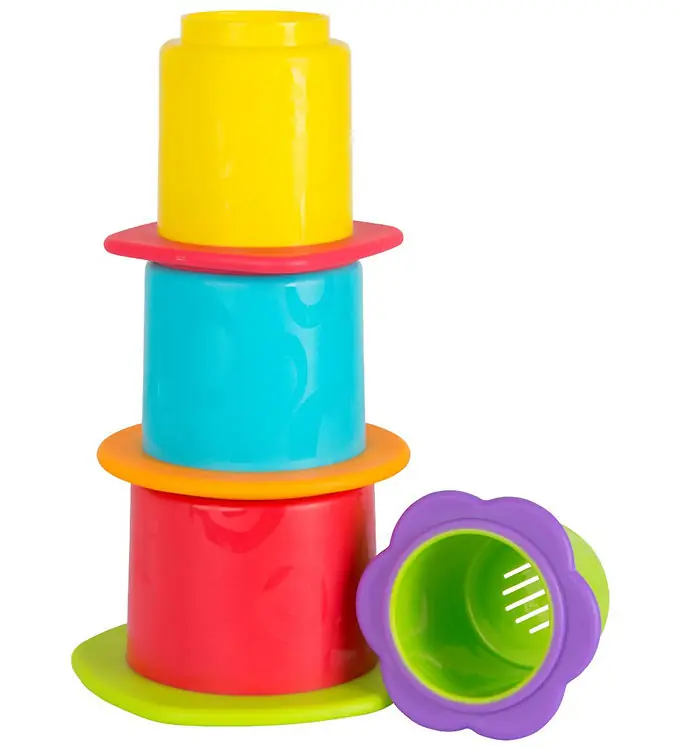 Gereduceerde Prijs Playgro Stapelbekers m. Bijtrand - 4 st.